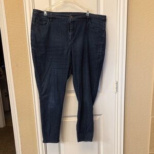 Lane Bryant Deep Blue Straight Leg Jeans